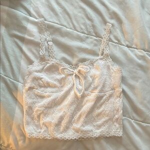 Aeropostale Cream Lace Top